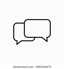 Discussion icon. simple vector icon