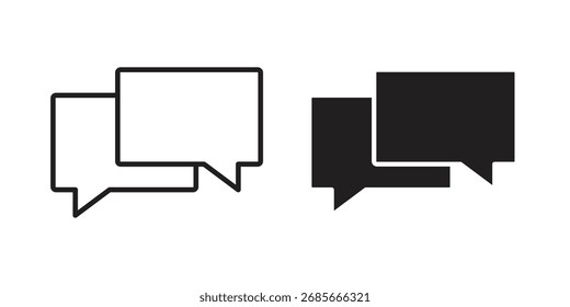 Símbolo de vetor simples do ícone de discussão
