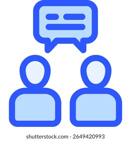 Symbol für Diskussion. Vektorgrafik