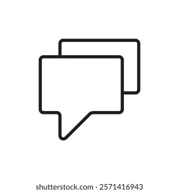 Discussion icon Thin line vector