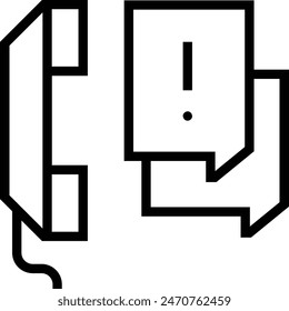 discussion icon. Thin linear style design isolated on white background