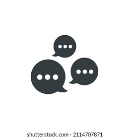 Discussion icon, vector discussion icon, vector illustration