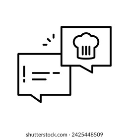 Icono de discusión ilustración vectorial