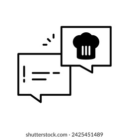Icono de discusión ilustración vectorial