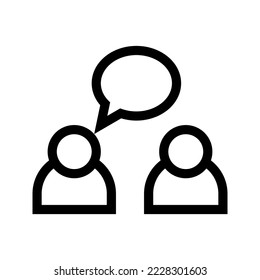 Discussion Icon Vector Symbol Design Illustration