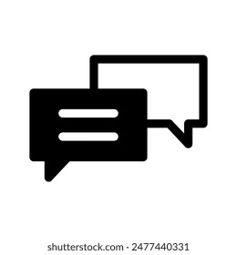 Vektorgrafik des Diskussionssymbols Symbol Design Illustration