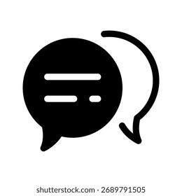 Discussion Icon Vector Symbol Design Illustration