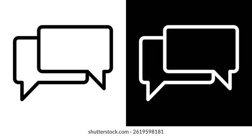 Discussion icon Vector symbol in trendy flat style