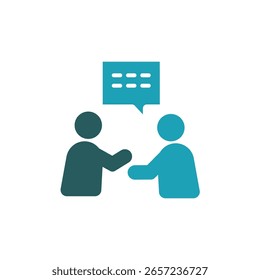 icono de discusión. Vector. Trazo editable. signo de estilo lineal para uso Diseño web, logotipo. Ilustración de símbolo.