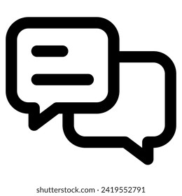 Icono de discusión para web, app, uiux, infografía, etc