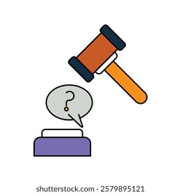 Discussion icon with white background vector stock illustration