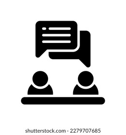 icono de discusión para el diseño de tu sitio web, logotipo, aplicación, interfaz de usuario.