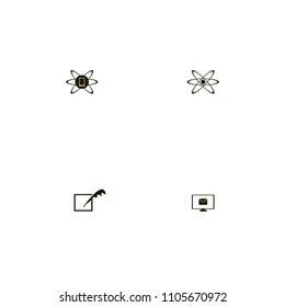 Discussion icons set. network, mobile, smart technology and feather