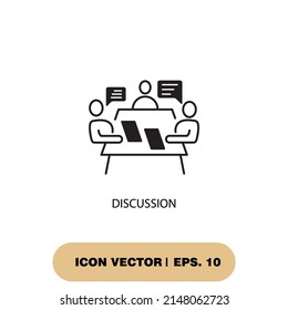 discussion icons  symbol vector elements for infographic web
