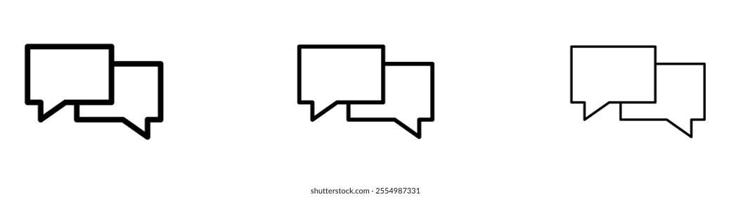 Discussion icons in tree different stroke sizes