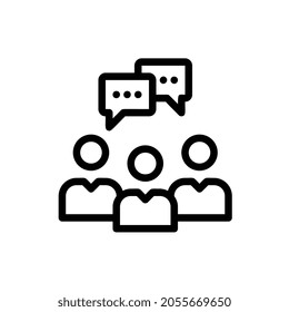 discussion Line icon for business website,apps, and many more