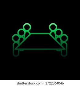 discussion nolan icon. Simple thin line, outline vector of conferencing icons for ui and ux, website or mobile application