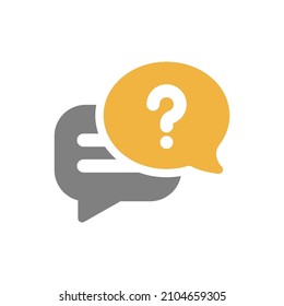 Discusión, tema de discusión, icono de burbuja. Ilustración del vector en el estilo de contorno