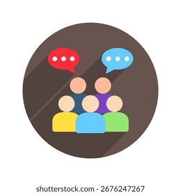 Icono redondeado de la mini ilustración del icono del color. Uso Para El Concepto Moderno, Impresión, Ui, Ux Kit, Web Y Desarrollo De App. Vector Relacionado Con La Oficina, La Educación, El Examen Y Más