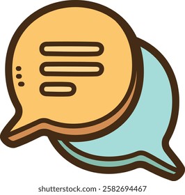 Discussion vector doodle illustration and graphic
