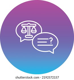 Discussion vector icon. Can be used for printing, mobile and web applications.