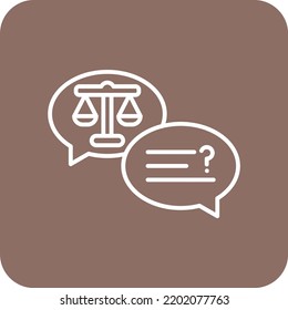 Discussion vector icon. Can be used for printing, mobile and web applications.