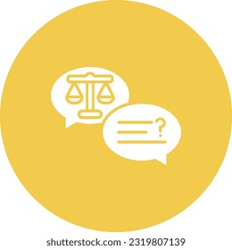 Discussion vector icon. Can be used for printing, mobile and web applications.