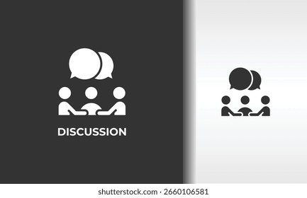 Discussion Vector, Icon Or Logo Sign Isolated Symbol Illustration