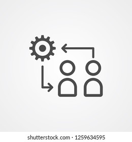 Discussion vector icon sign symbol