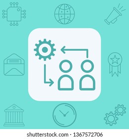 Discussion vector icon sign symbol