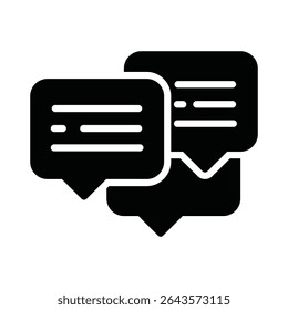 Ícone de vetor de discussão que pode facilmente modificar ou editar

