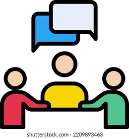 Diskussion Vektorgrafik auf transparentem Hintergrund.Premium-Qualität symmbols.Stroke Vektorsymbole für Konzept und Grafikdesign.