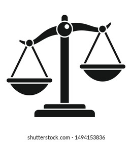 Scale Justice Icon Collection Outlined Line Stock Vector (Royalty Free ...