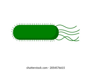 Enfermedad que causa bacterias. Simple microbio clipart.