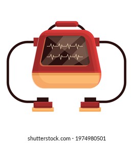 Disease defibrillator icon. Cartoon of Disease defibrillator vector icon for web design isolated on white background