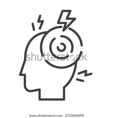 Disease Dizzy Headache Line Icon