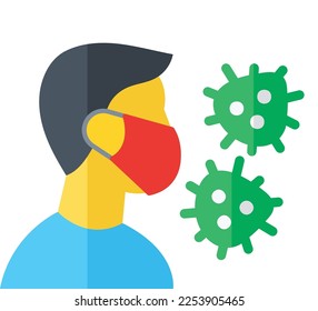 Disease, flu fully editable vector fill icon

