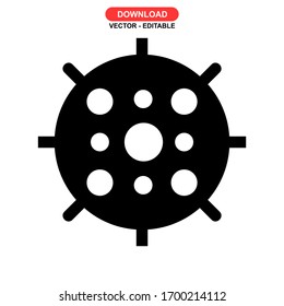 disease icon or logo isolated sign symbol vector illustration - high quality black style vector icons
