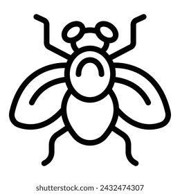 Disease tsetse icon outline vector. Dangerous insect. Housefly drosophila