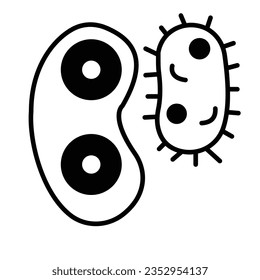 Icono vectorial de enfermedades que puede modificar o editar fácilmente

