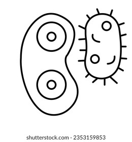Disease vector icon which can easily modify or edit

