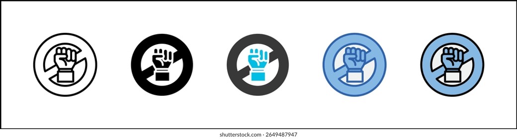 Disenfranchisement Icon Pack Multistyle Illustration