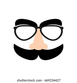 Disguise mask. Vector illustration