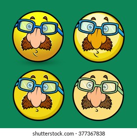 Disguise Smiley Set with Fake Nose and Glasses