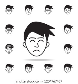 disgust on the face icon. Detailed set of facial emotions icons. Premium graphic design. One of the collection icons for websites, web design, mobile app