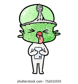 disgusted cartoon alien princess