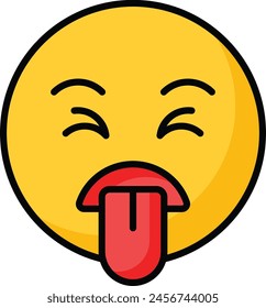 Disgusted emoji vector design, customizable unique vector