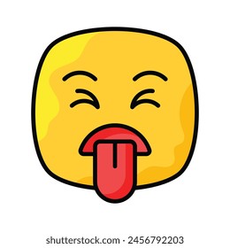Disgustado diseño de Vector emoji, Vector único personalizable
