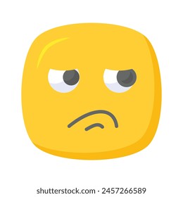 Disgustado diseño de Vector emoji, Vector único personalizable