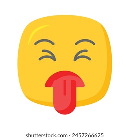 Disgustado diseño de Vector emoji, Vector único personalizable